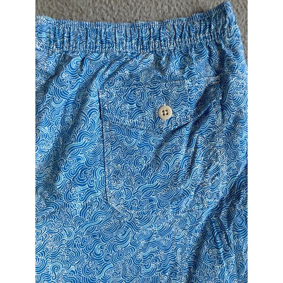 J. Crew Swim Suit Shorts 2XL Drawstring Bult In Brief Blue Pockets Trunks XXL - Picture 5 of 16
